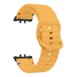 Wave-Textured Silicone Sport Strap for Samsung Galaxy Fit 3