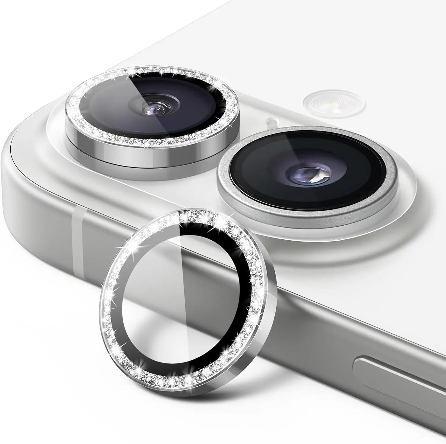 Bling Glitter Camera Lens Protector for iPhone 16 Series