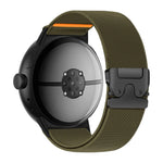 Parachute-Style Nylon Watch Band with Adjustment Teeth for Google Pixel Watch 3