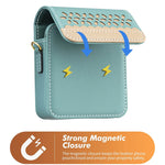 Luxury Embossed Small Flower Leather Bag Case with Long Lanyard for Samsung Galaxy Z Flip 6