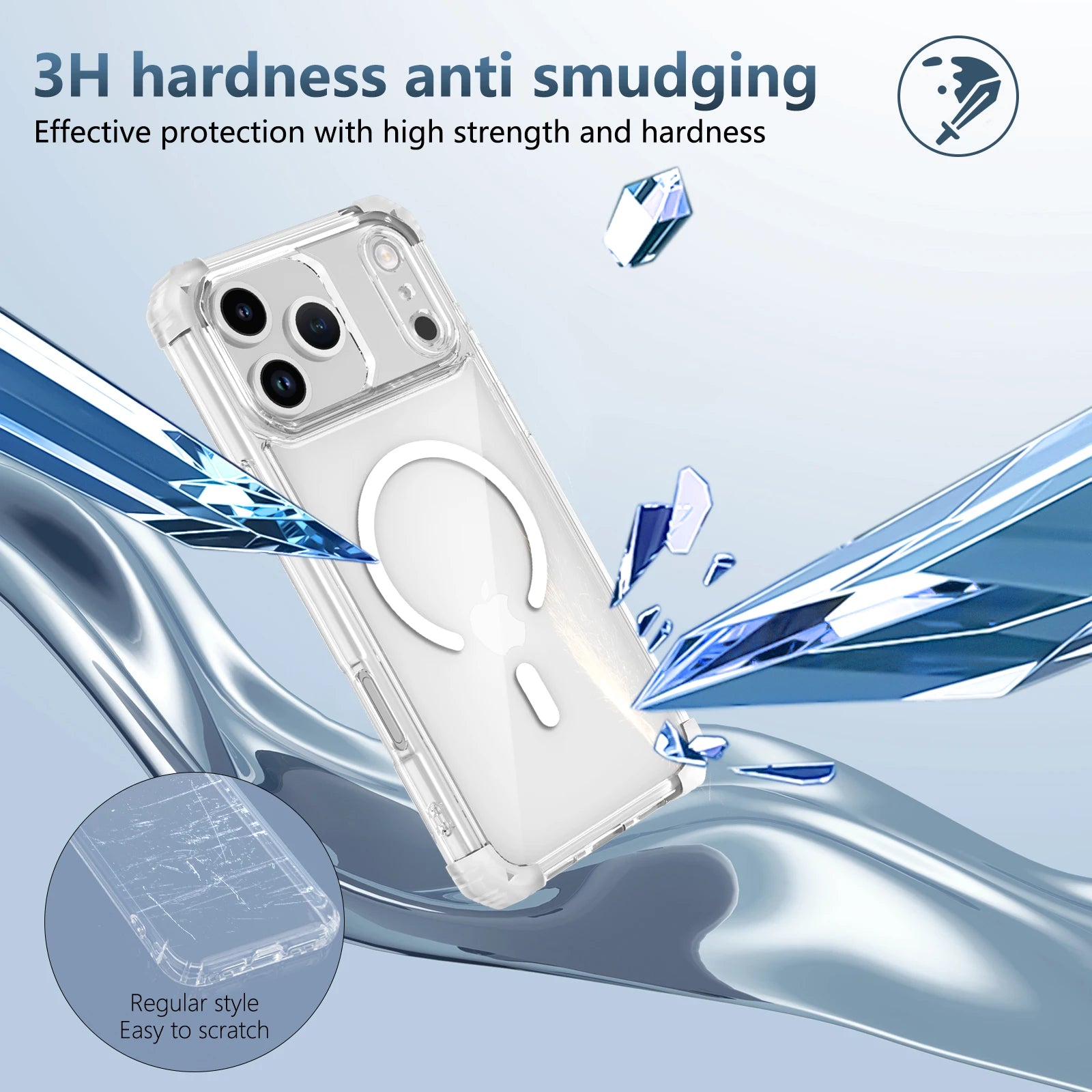 MagSafe Compatible Transparent Case for iPhone 17 Series