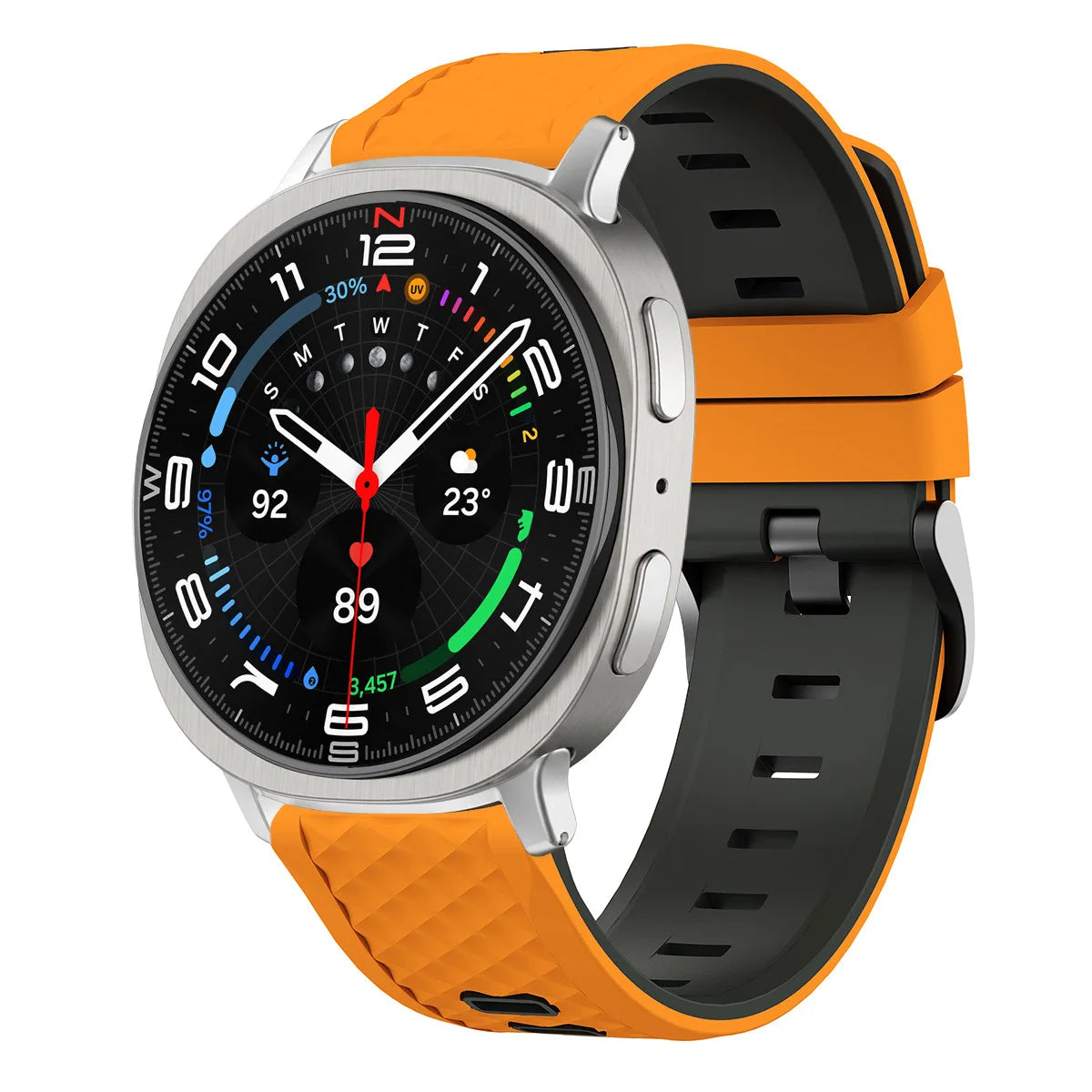 Breathable Quilted Silicone Watch Band with Ventilation Holes for Samsung Galaxy Watch 8 & Galaxy Watch 8 Classic