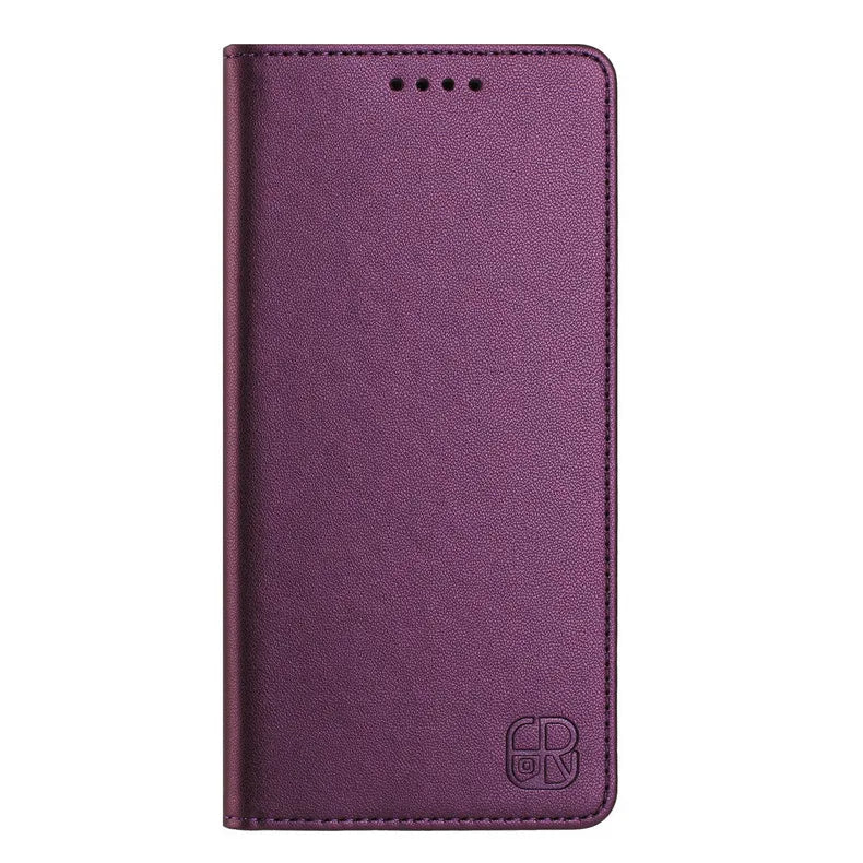 RFID Blocking Leather Wallet Flip Case with Adjustable Kickstand for OPPO Find X9 Series