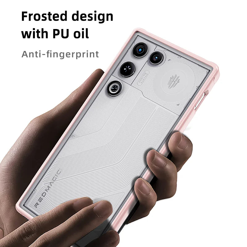 Semi-Transparent Magnetic Case for ZTE Nubia Red Magic 11 Air