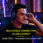 BINNUNE BW06 Multi-Platform Wireless Over-Ear Gaming Headset