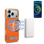 Premium Genuine Leather MagSafe Protective Case with Stand for iPhone 17 Series