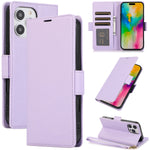 Premium Leather Kickstand Wallet Case with Card Holder for iPhone 15 Series