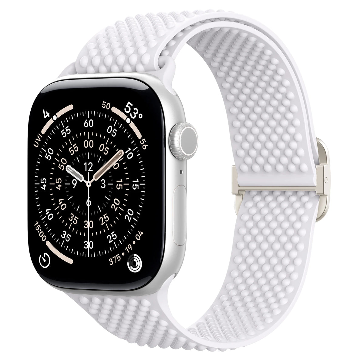 Elastic Silicone Band with Slide Buckle for Apple Watch