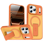 Shockproof MagSafe Matte Case with Built-In Holder for iPhone 17 Series