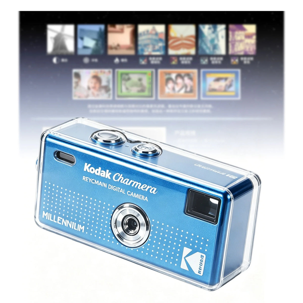 Transparent TPU Soft Case for Kodak Charmera 2000 Millennium