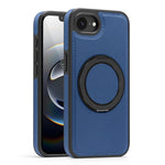 Shockproof Magnetic PC + TPU Case with 360° Rotating Ring Holder for iPhone 16e