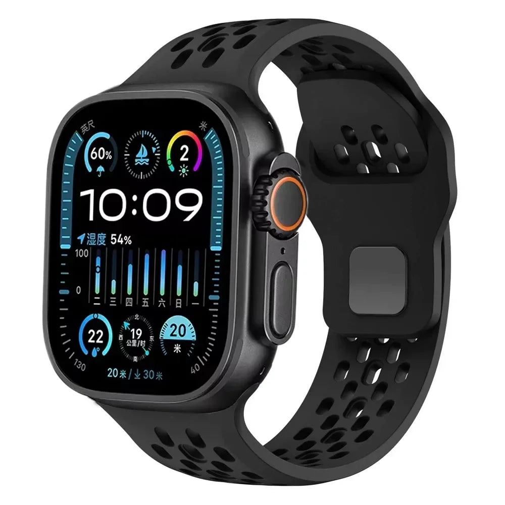 Breathable Silicone Strap for Apple Watch