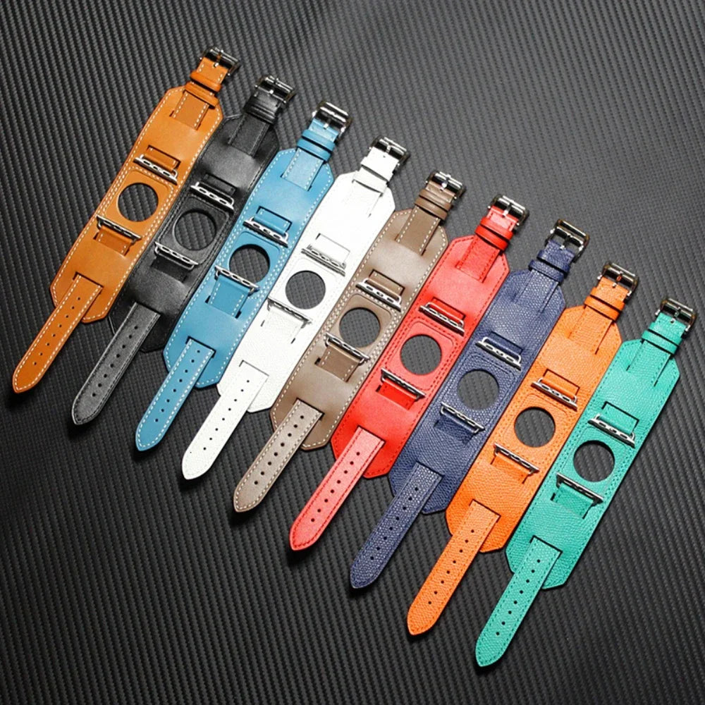 High-Quality Leather Wrist Strap for Apple Watch