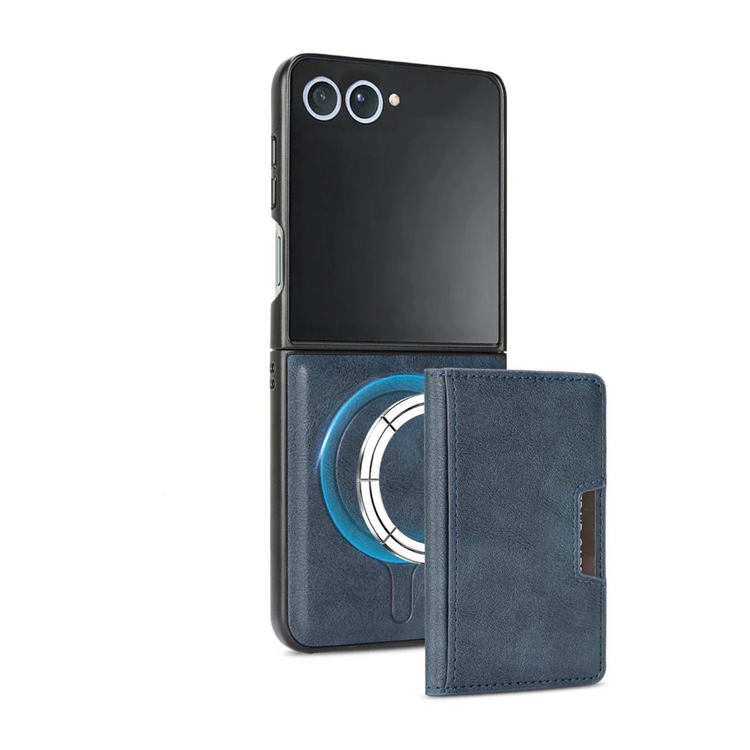 Leather Flip Case with 5-Card Detachable Wallet for Samsung Galaxy Z Flip 7