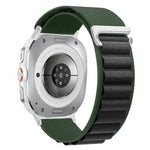 Breathable Nylon Weave Watch Band with Metal C-Hook Closure for Samsung Galaxy Watch Ultra 2
