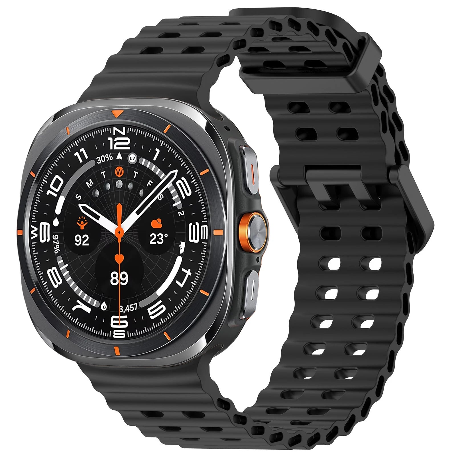 Marine Silicone Sport Band for Samsung Galaxy Watch Ultra and Samsung Galaxy Watch Ultra (2025)
