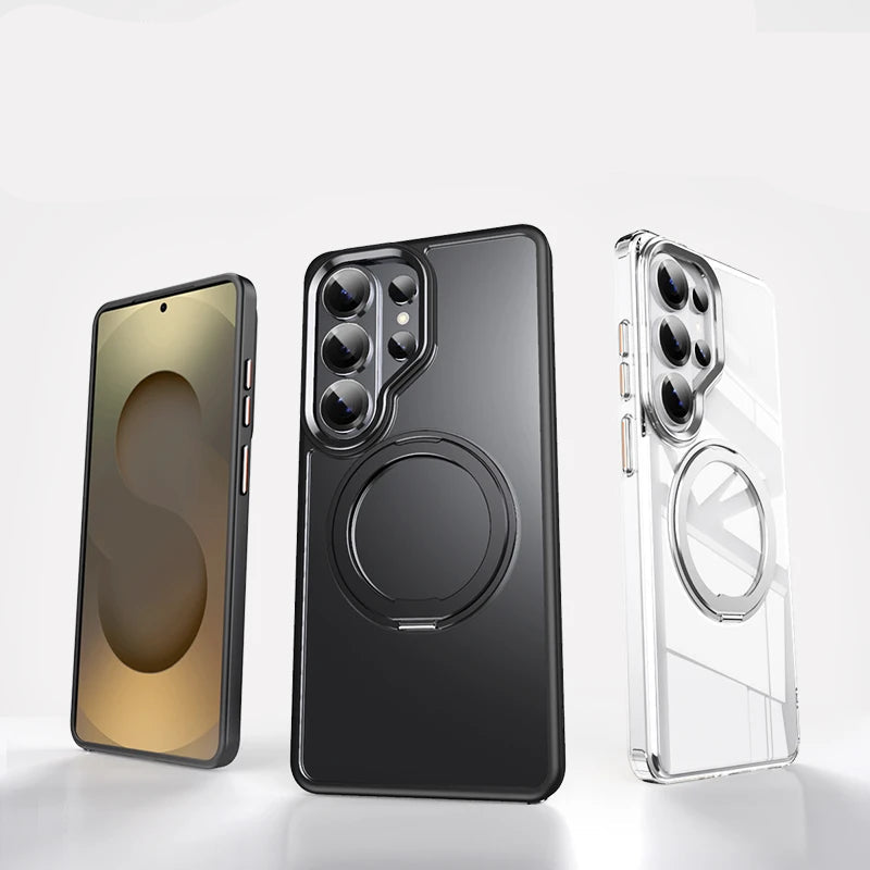 Shockproof Magnetic Case with Rotating Kickstand for Samsung Galaxy S26 Series