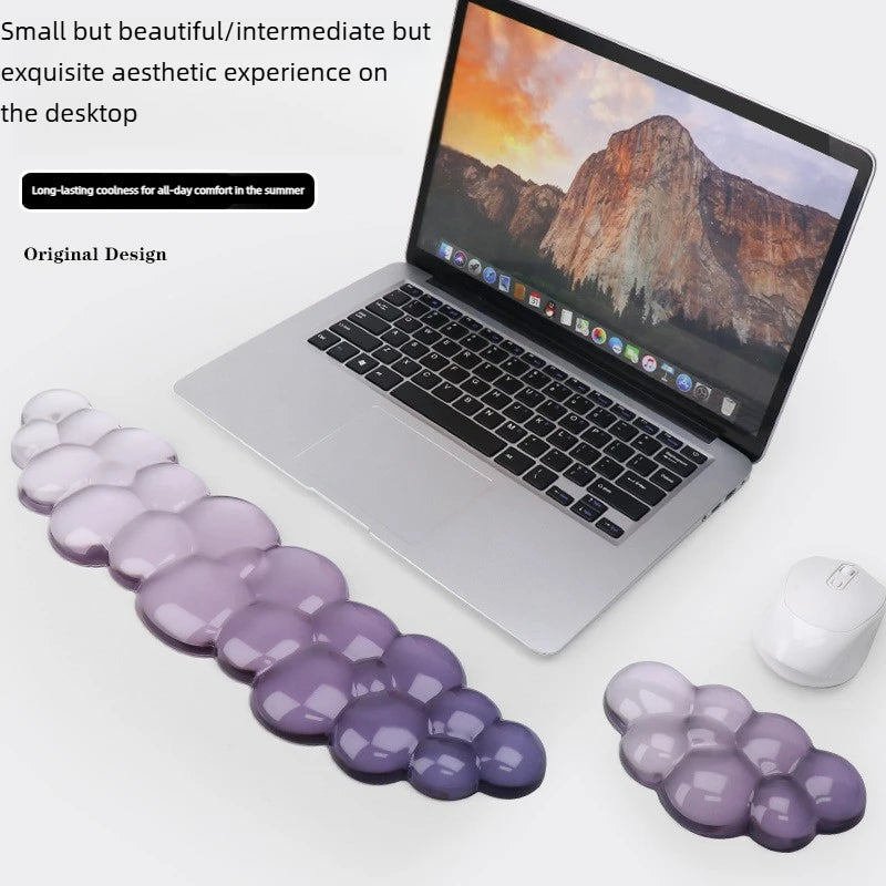 Cloud Silicone Wrist Rest for Keyboard and Mouse