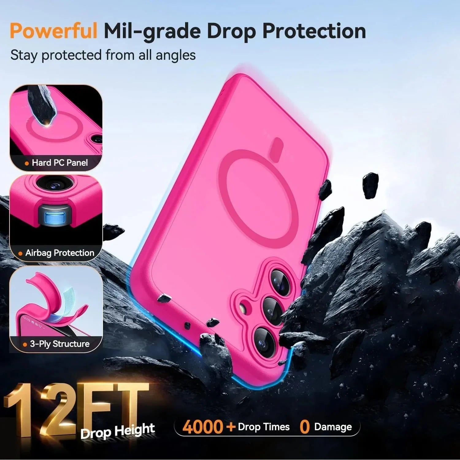 Premium Translucent Matte Magnetic Case for Samsung Galaxy A36a