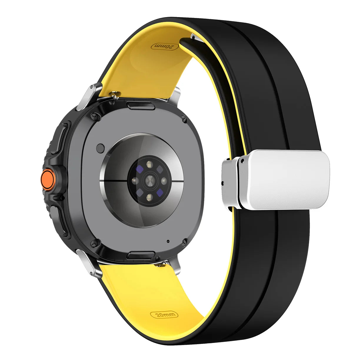 Silicone Magnetic Buckle Strap for Samsung Galaxy Watch 8 /  Galaxy Watch 8 Classic