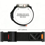 Nylon Magnetic Slide Buckle Band with Titanium Closure for Apple Watch