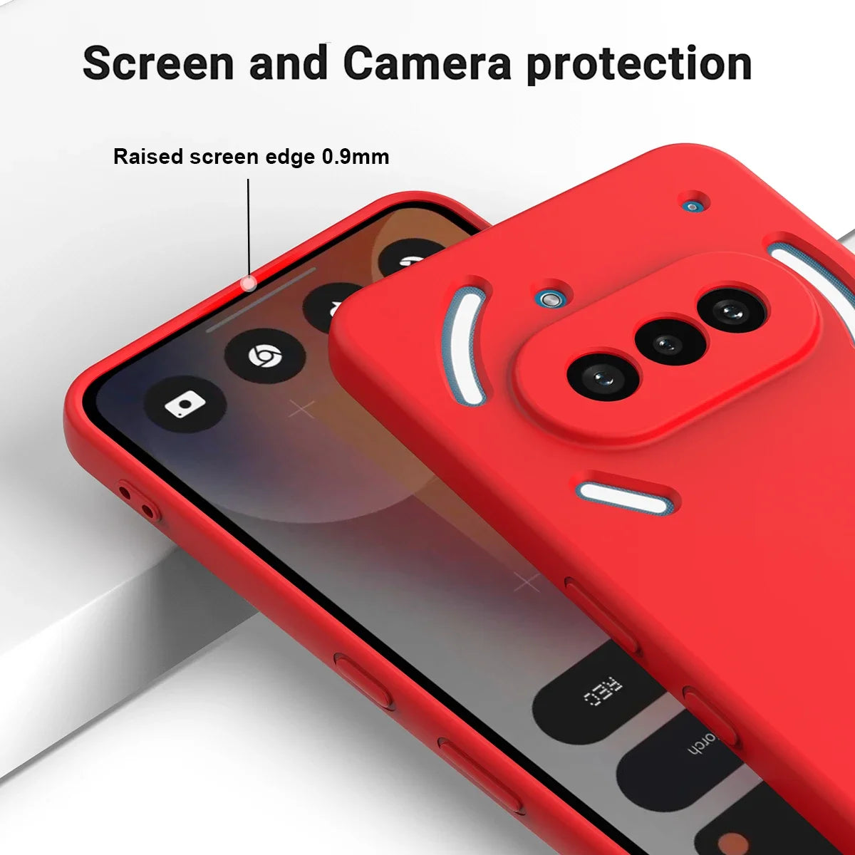 Premium Liquid Silicone Lanyard Case Shockproof Matte for Nothing Phone 3a / 3a Pro