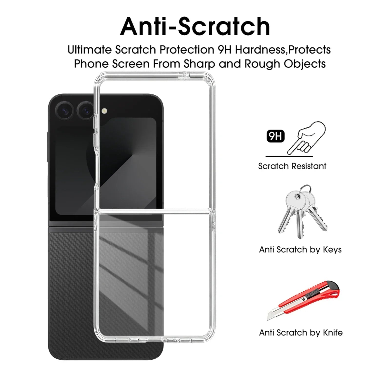 Shockproof Transparent Case for Samsung Galaxy Z Flip 7