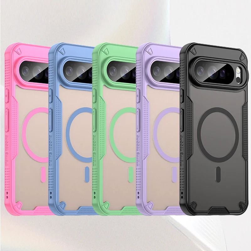 Googel Pixel 10 Series Magnetic Frosted Case with Camera Protection