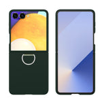 Elegant Matte PC Phone Case with Ring Holder for Samsung Galaxy Z Flip 7