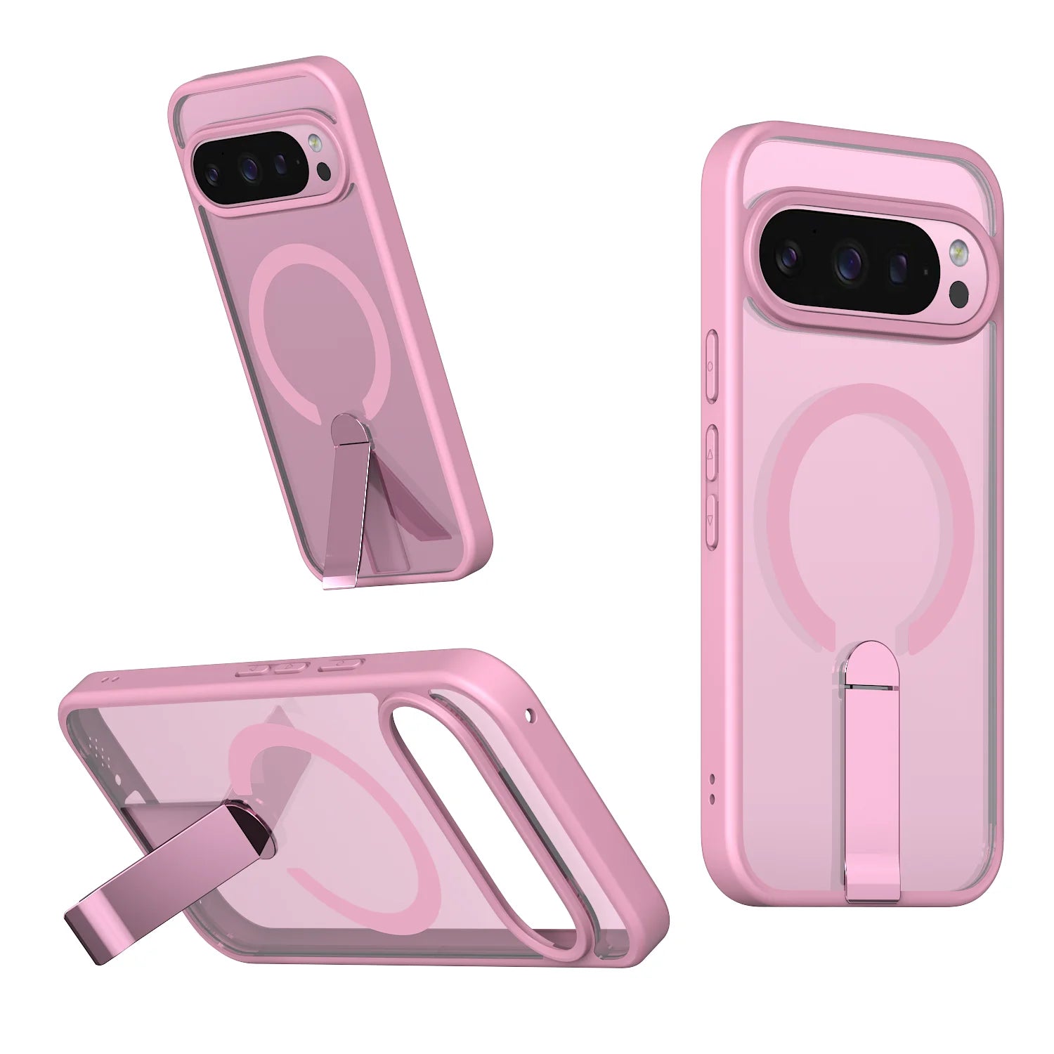 Luxury Protective Magnetic Case with Kickstand for Google Pixel 9 Series