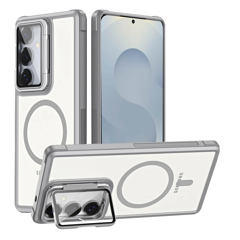 Luxury Magnetic Shockproof Case with Acrylic Camera Lens Protection for Samsung Galaxy S26 Series