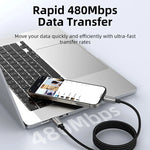 CABLETIME 240W Magnetic USB-C to USB-C Fast Charging Cable