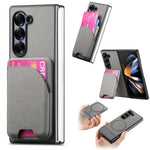 Samsung Galaxy Z Fold 7 Luxury Magnetic Leather Case with Card Holder