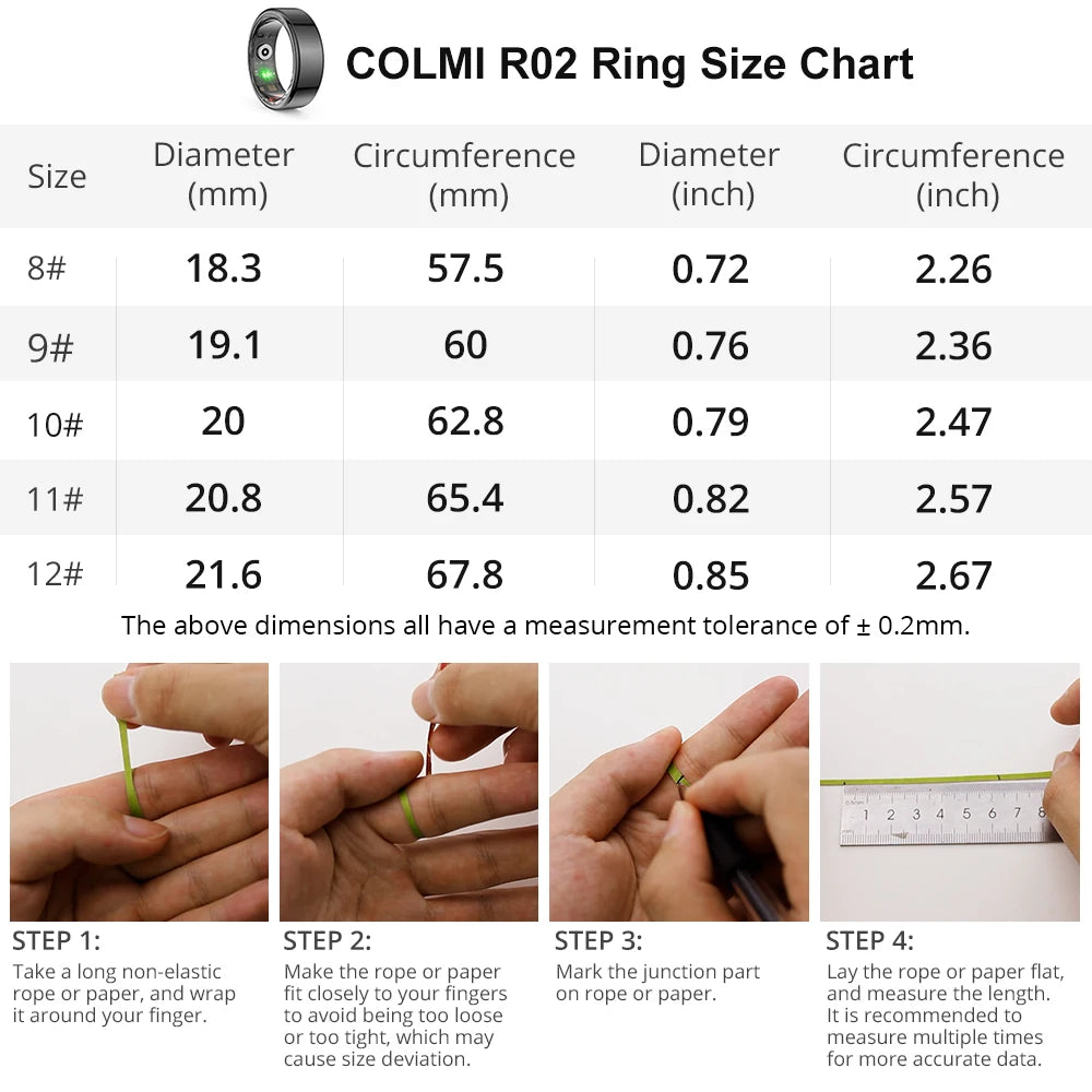 COLMI R02 Military Grade Smart Ring