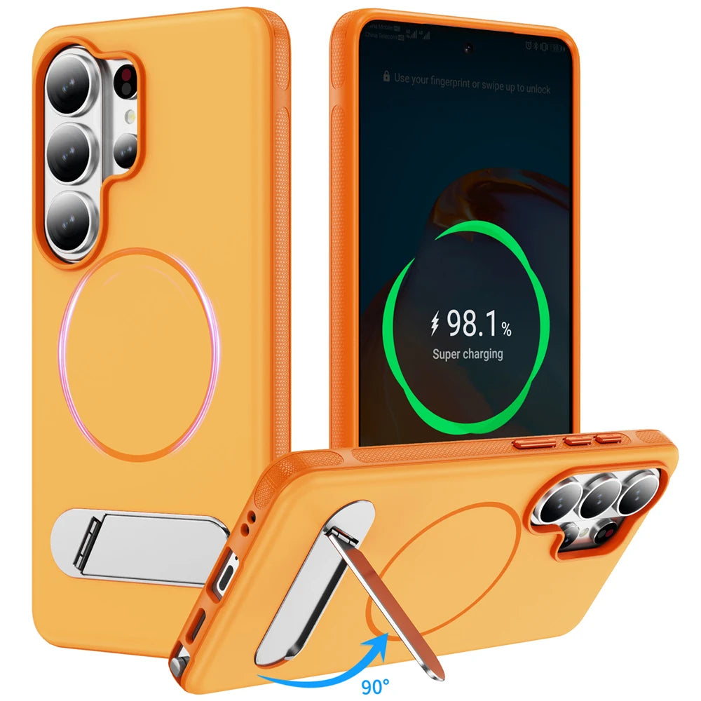 Professional Shockproof Plaid Magnetic Case for Samsung Galaxy S26 Series