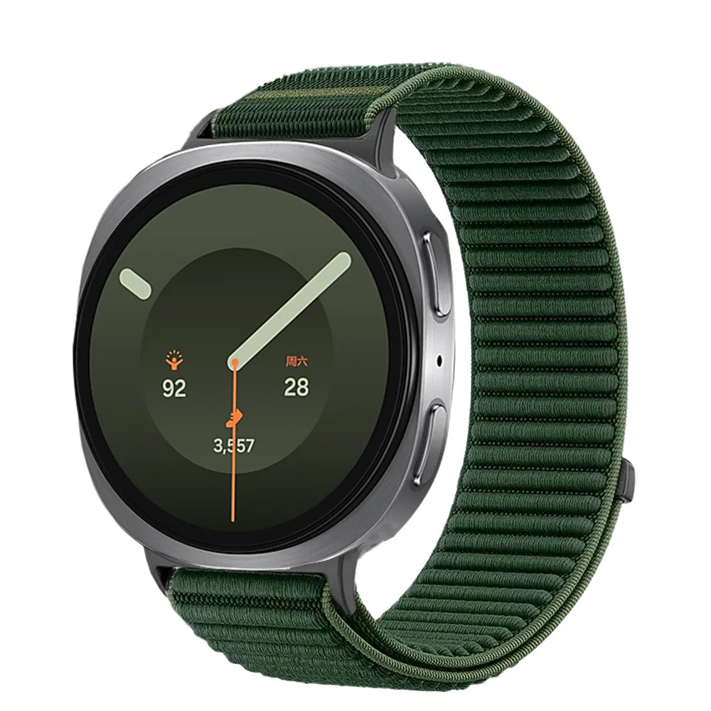 Breathable Braided Nylon Watch Band with Velcro Closure for Samsung Galaxy Watch 9