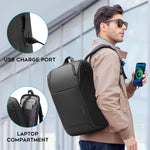 15.6" Water-Resistant Travel Laptop Backpack with USB Charging Port