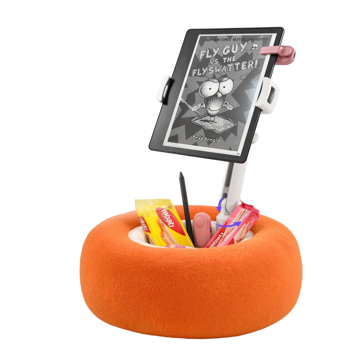 Adjustable Ball-and-Socket Pillow Tablet Stand