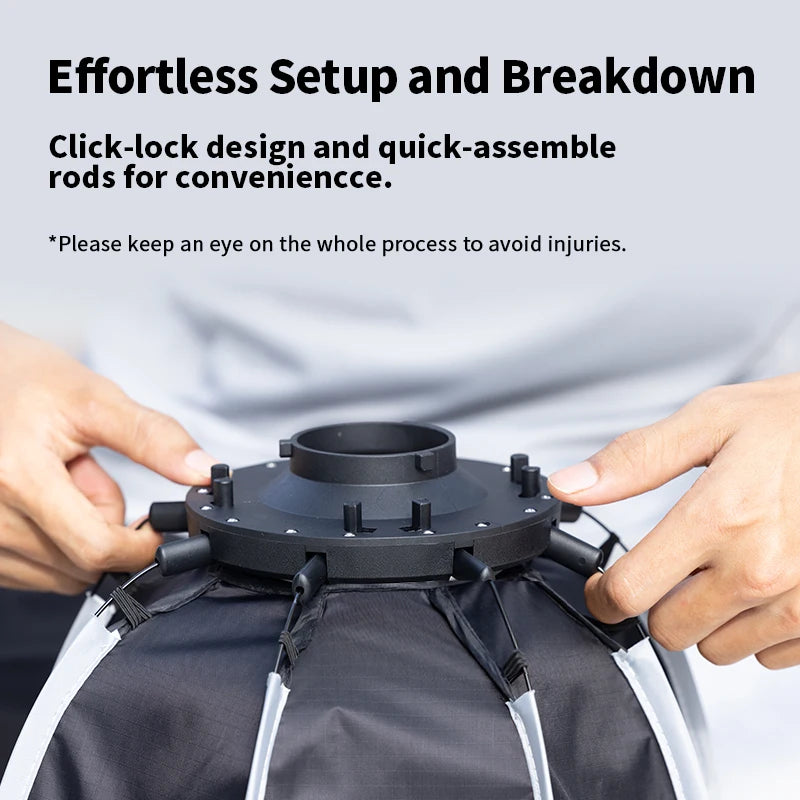 Ulanzi AS-D30 Octagonal 30cm Softbox Light Box with Mini Bowens Mount