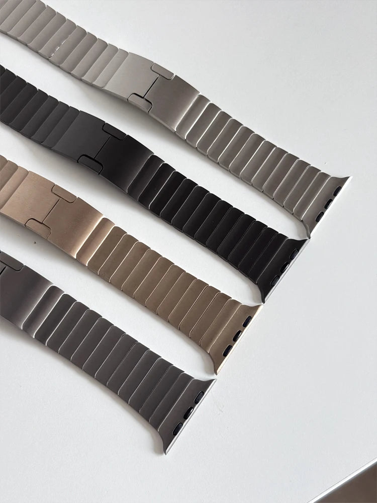 Adjustable Stainless Steel Link Bracelet for Apple Watch