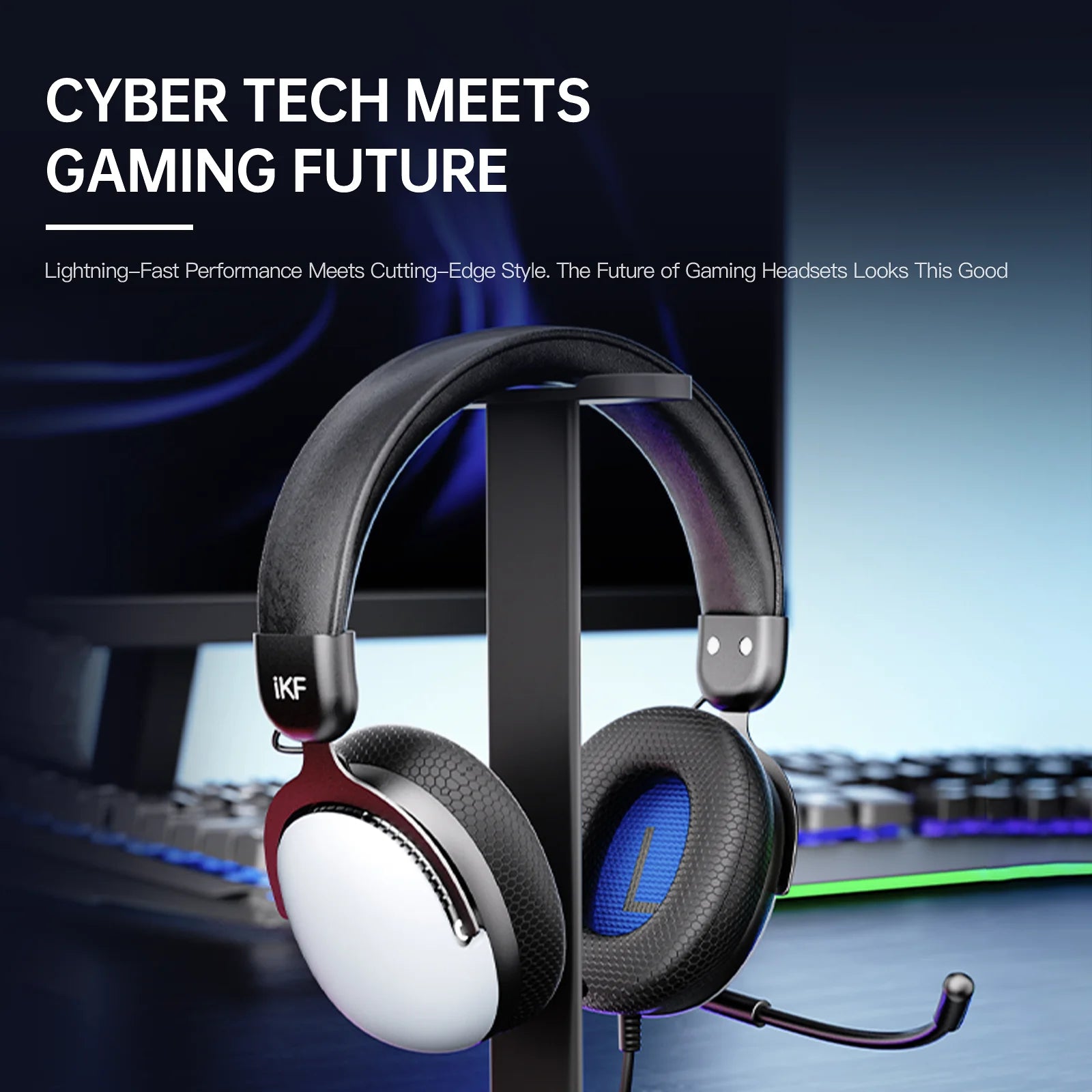 iKF V12 Over-Ear Gaming Headphones