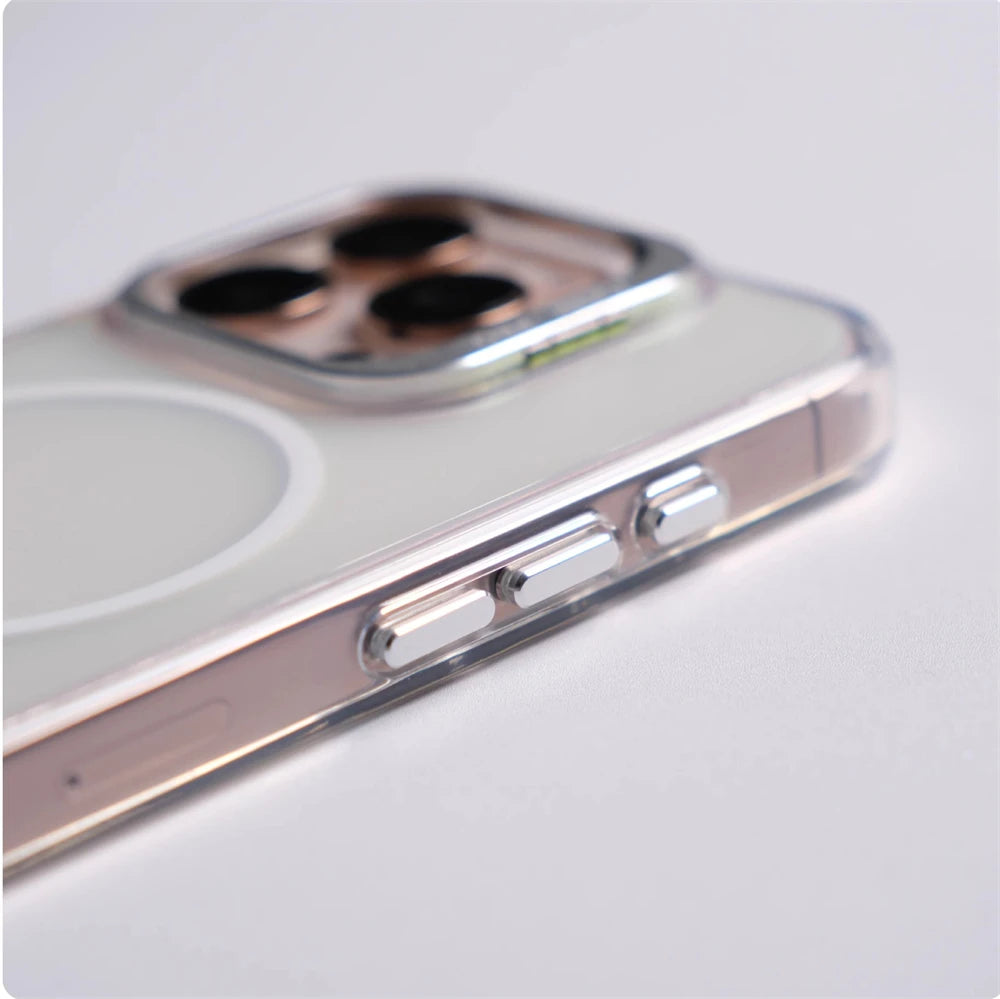 Premium Shockproof Laser Gradient MagSafe Case with Built-In Kickstand for iPhone 16 Series
