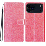 Glitter Magnetic Cards Slot Leather Wallet Case For iPhone 17 Series