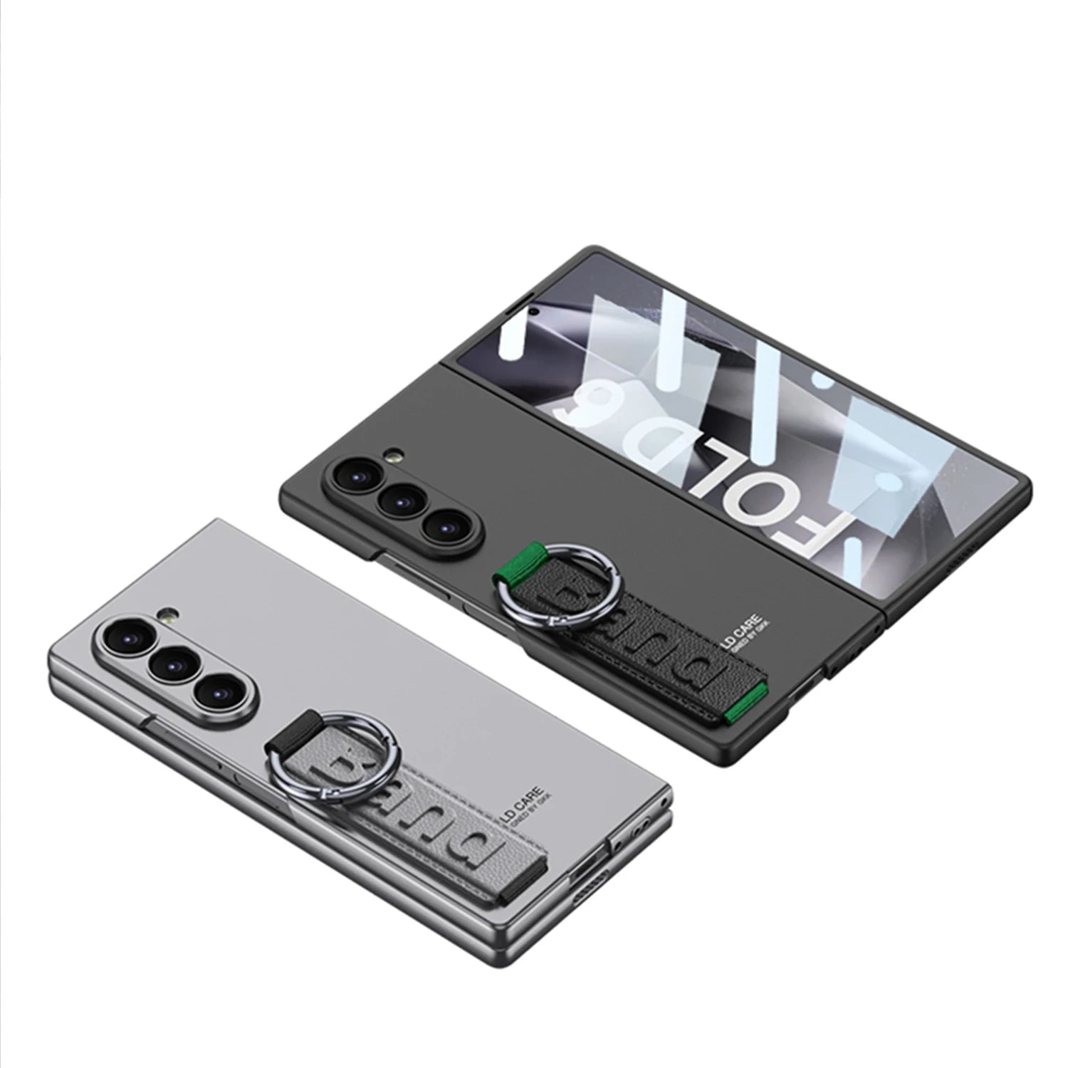 Shockproof Hard PC Case with Wrist Strap Ring for Samsung Galaxy Z Fold 6