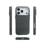 Protective 3D Leather Texture MagSafe Case with Metal Lens Cover for iPhone 17 Series