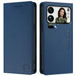 Xiaomi 17 Series RFID-Protected Magnetic Leather Flip Case