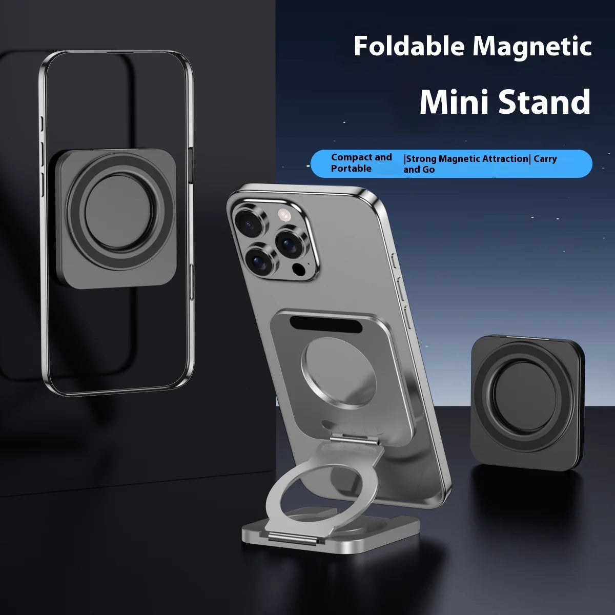 Compact Double-Sided Magnetic Phone Mount