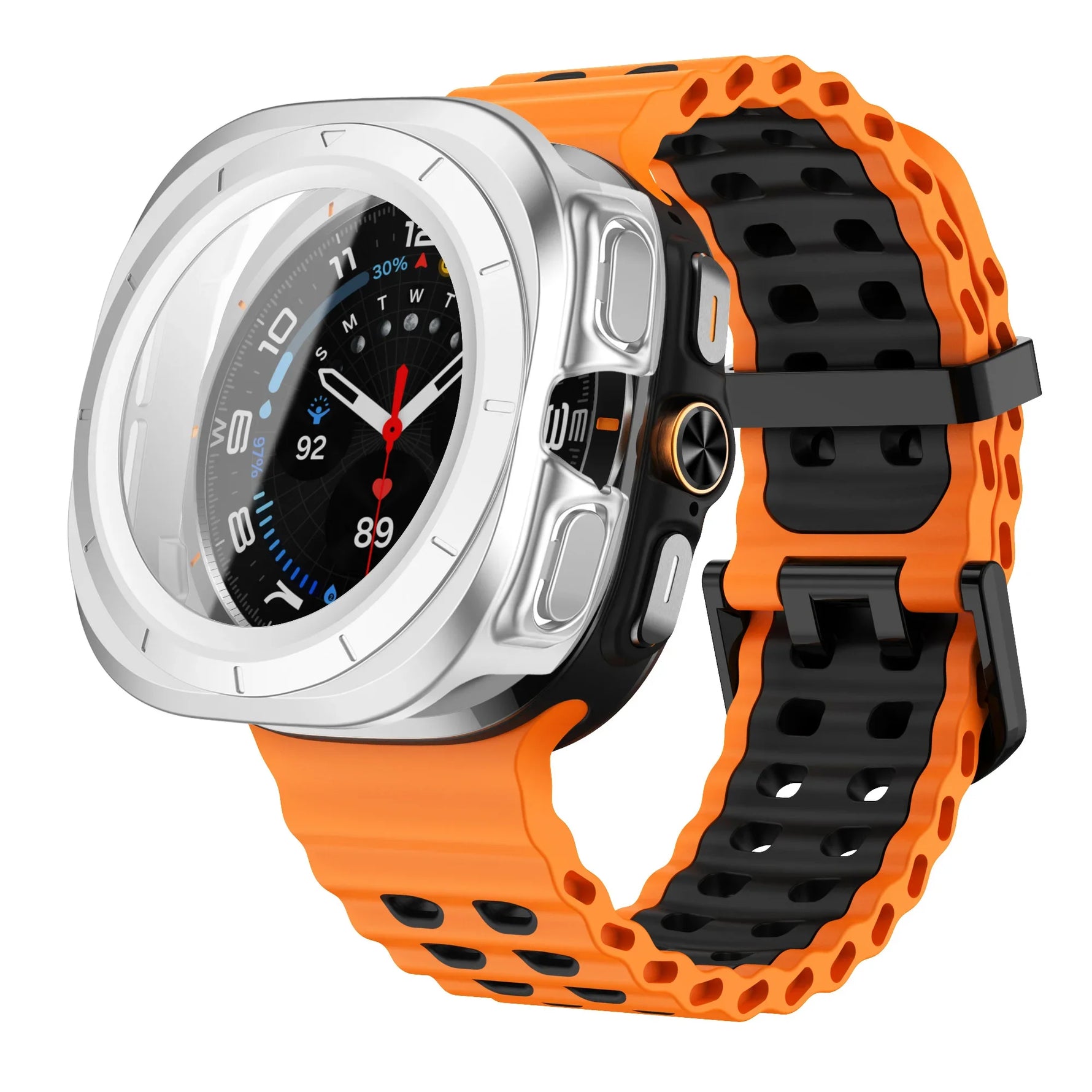 Silicone Strap & Protection Set for Samsung Galaxy Watch Ultra and Samsung Galaxy Watch Ultra (2025)