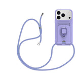 Shockproof Soft Case with Lanyard Strap & Card Slot for iPhone 17 Series