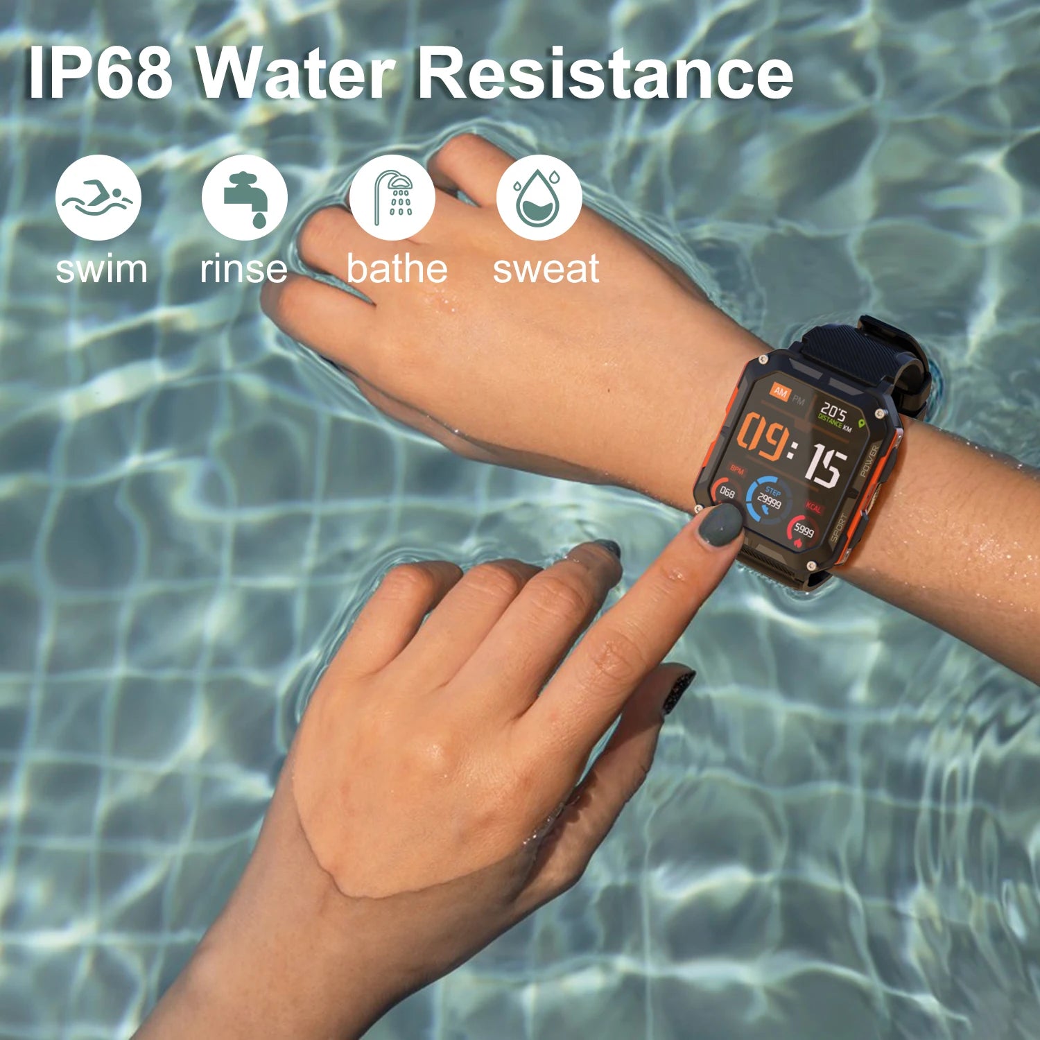 MISIRUN C20 Pro IP68 Smartwatch